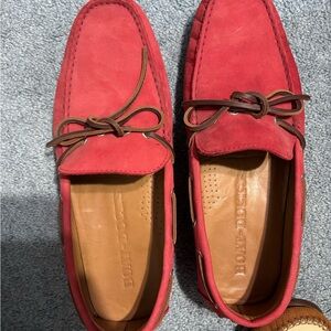 Red suede Boat-Dock Men’s Loafers
